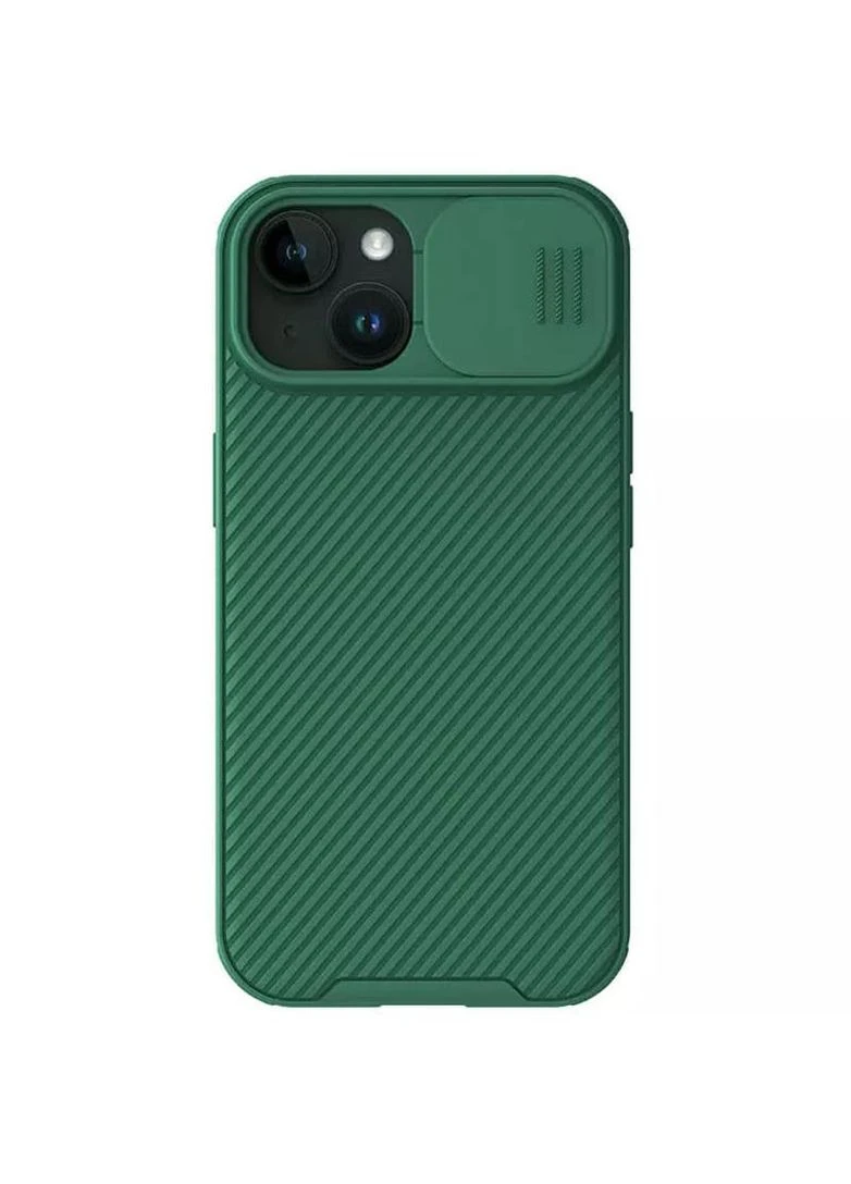 Карбоновая накладка Pro со шторкой для камеры для Apple iPhone 15 (6.1") Nillkin (265329942)
