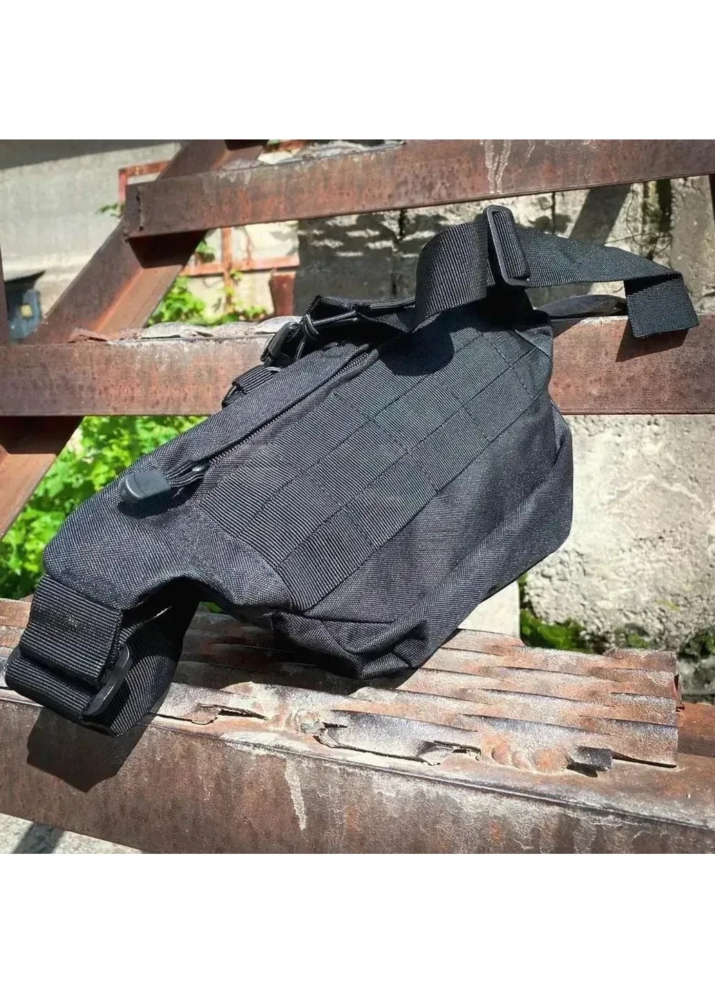 Сумка тактическая нагрудная Черная No Brand (258187158)