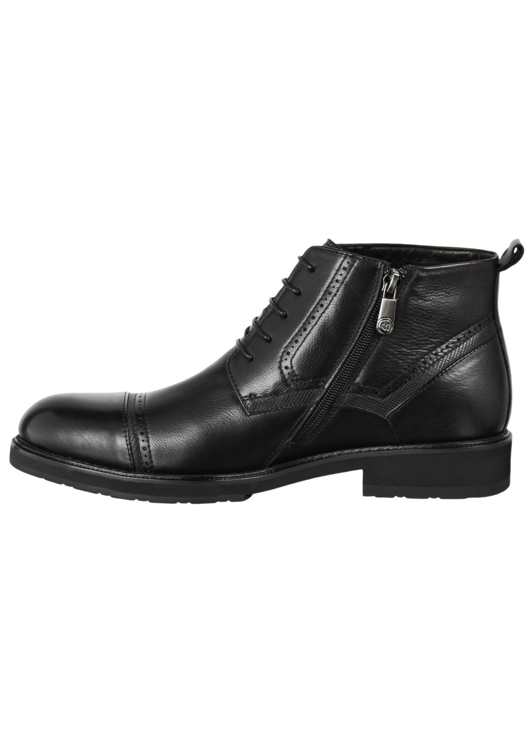Черные зимние мужские ботинки классические 199646 Cosottinni