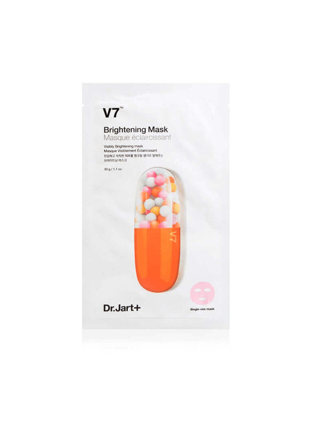 Осветляющая ультратонкая маска V7 Brightening Mask 28 мл Dr. Jart (257750864)