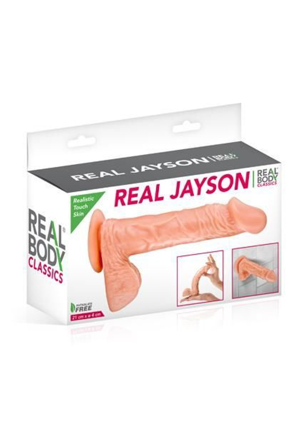 Фалоімітатор — Real Jayson Flesh, TPE, діаметр 4 см Real Body (269995313)