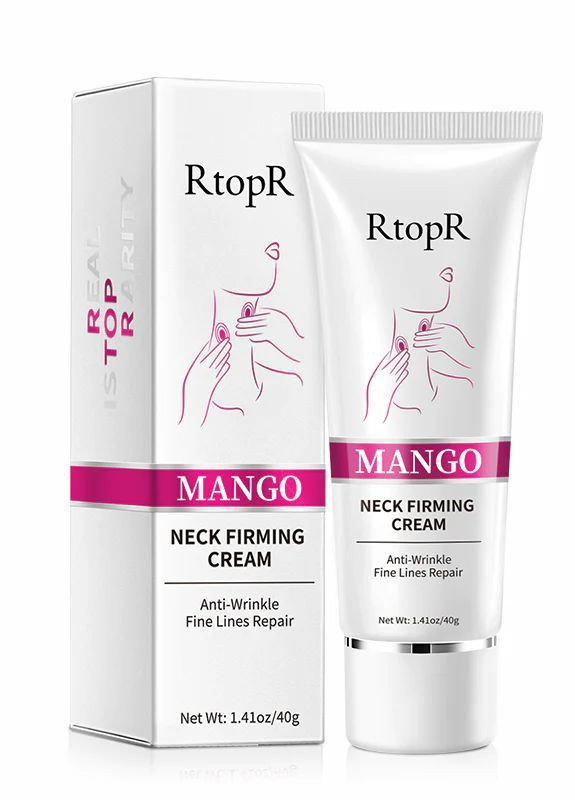 Крем для подтяжки зоны декольте и шеи разглаживает морщины Mango Neck Firming Cream 40 г RtopR (266140767)