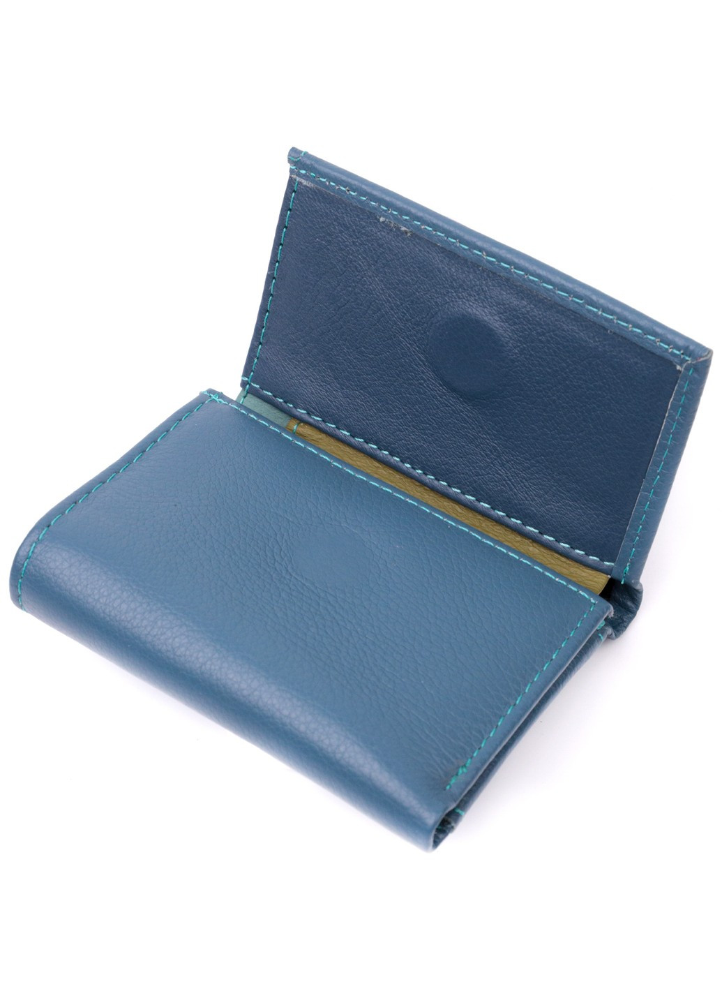 Маленький кошелек для женщин из натуральной кожи 19501 Бирюзовый st leather (277980440)