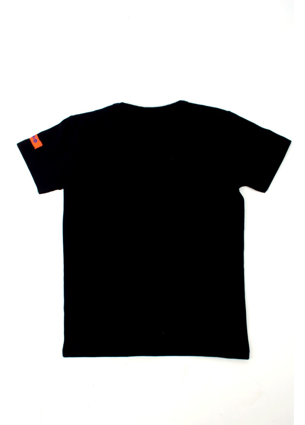 Чорна футболка на хлопчика tom-du чорна з принтом malibu TOM DU