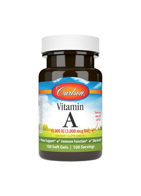Vitamin A 10000 IU 100 Soft Gels Carlson Labs (260583285)