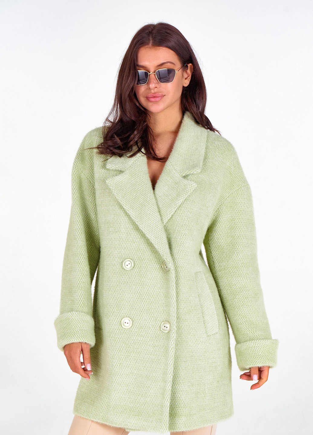 Фісташкове демісезонне Пальто Мег фісташка Emass