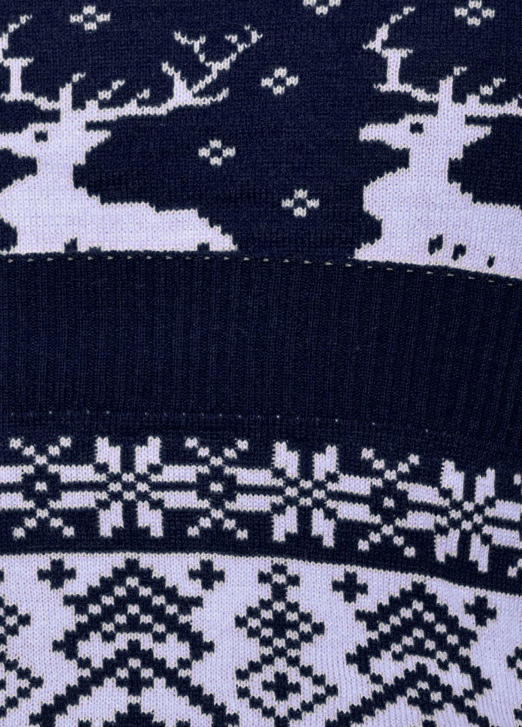 Синий светри светр з оленями (9008411)18849-686 Lemanta