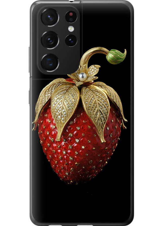 Силіконовий чохол 'Полуниця v3' для Samsung Galaxy S21 Ultra (5G) Endorphone Samsung Galaxy S21 Ultra (5G) (259323191)