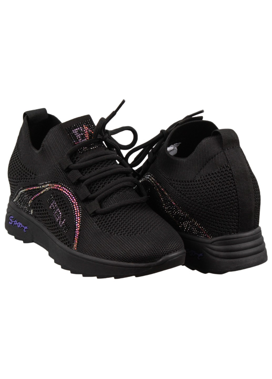 Черные демисезонные женские кроссовки 198961 Lifexpert