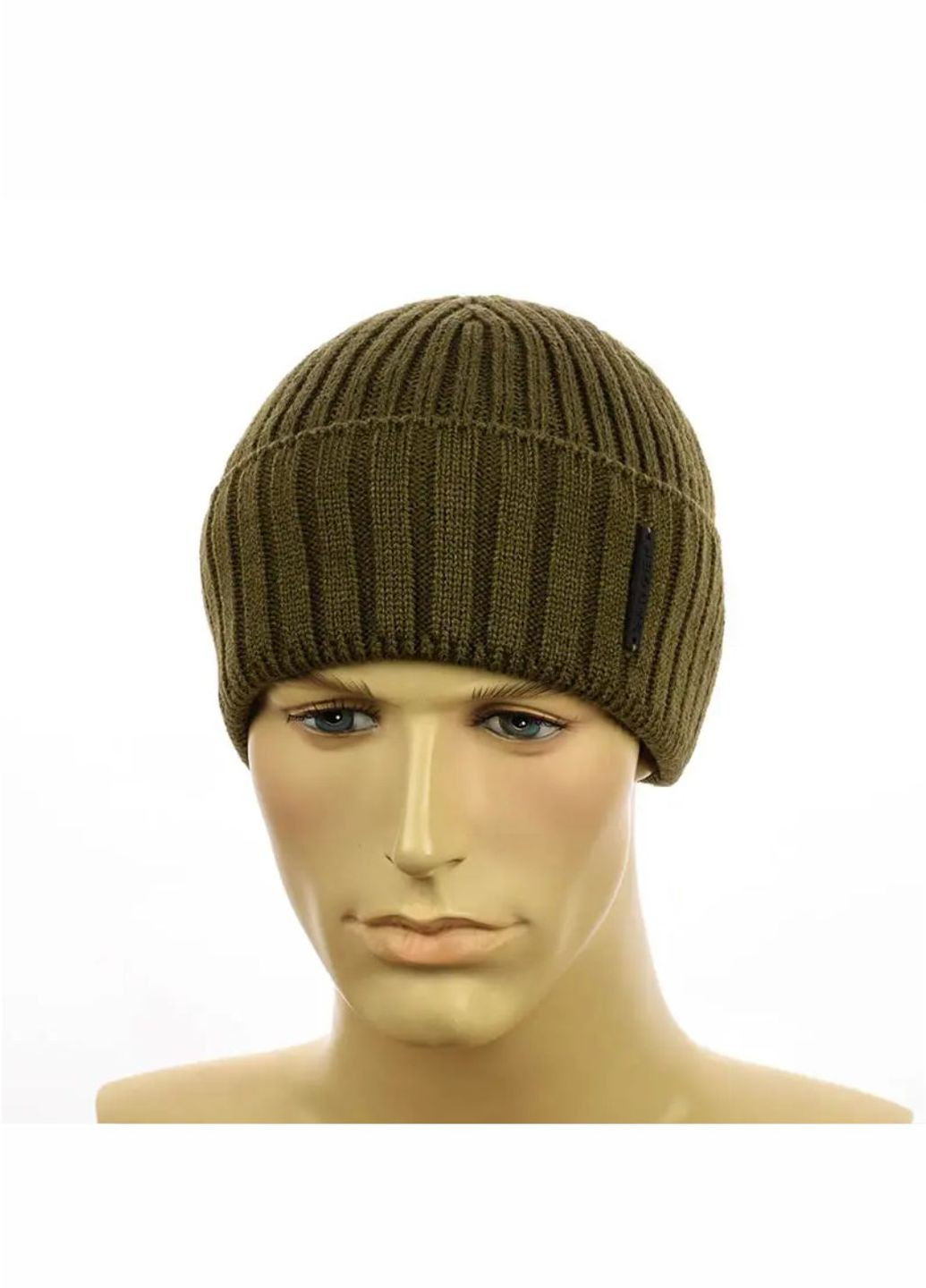 Чоловіча зимова шапка на флісі No Brand чоловіча шапка на флісі (276534570)