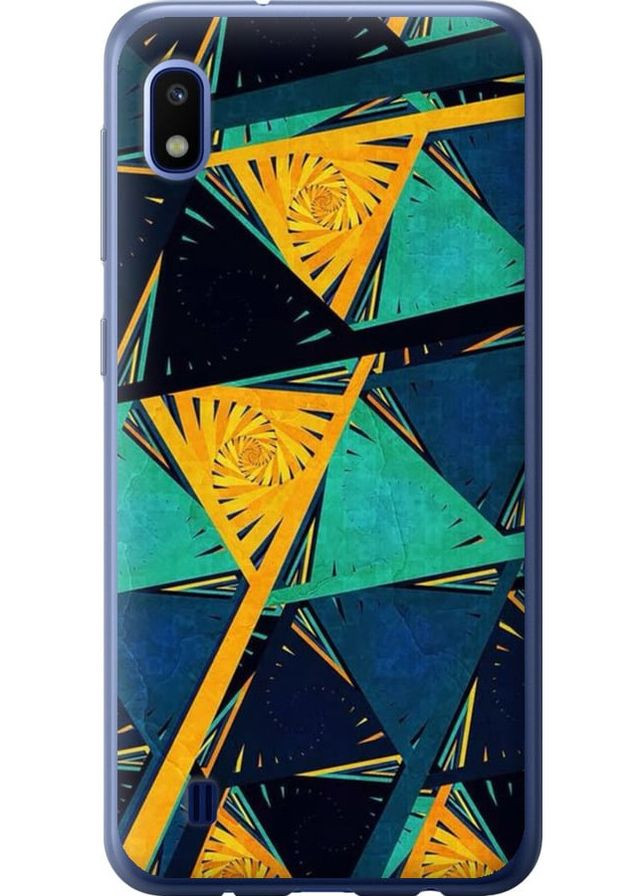 Силіконовий чохол 'Арт, абстракція, жовтий, синій' для Endorphone Samsung Galaxy A10 2019 A105F (276318956)