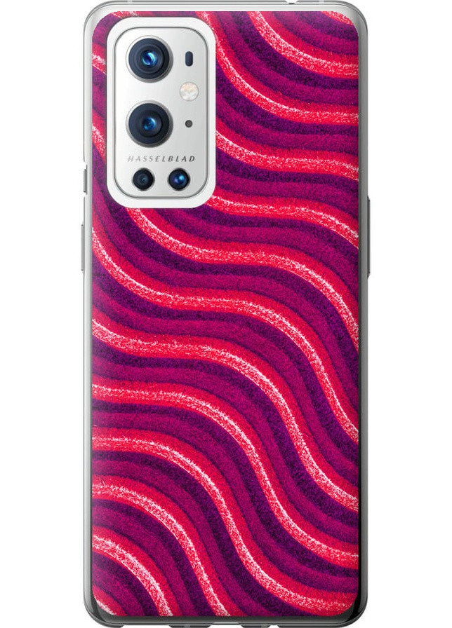 Силиконовый чехол 'Волнистые линии v2' для Endorphone OnePlus 9 Pro (257790909)