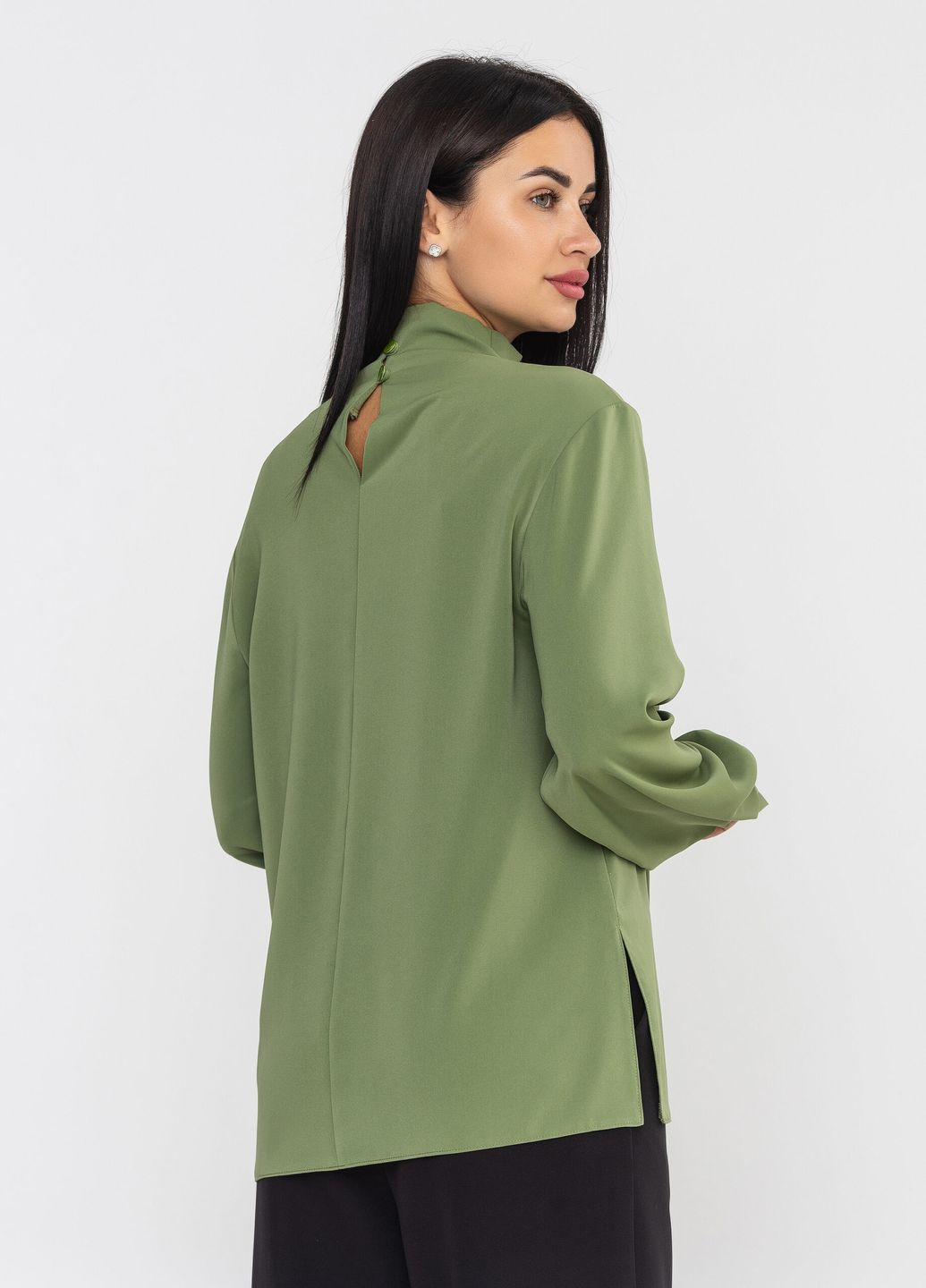 Оливковая блуза кашарель оливковый Luzana