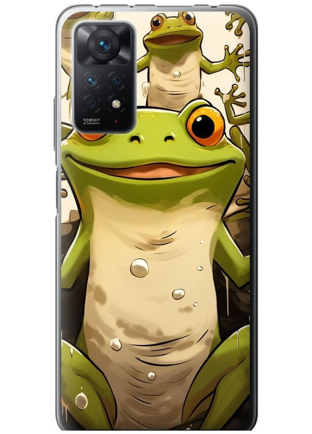 Силіконовий чохол 'Весела жаба' для Endorphone xiaomi redmi note 11 pro (266907198)
