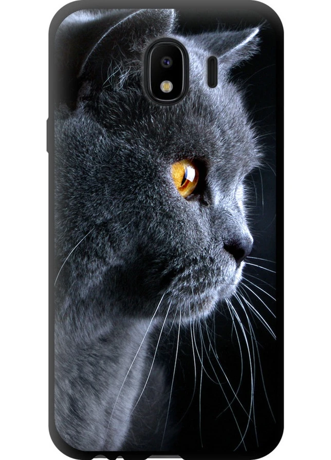 TPU чорний чохол 'Гарний кіт' для Endorphone Samsung Galaxy J4 2018 (258331428)
