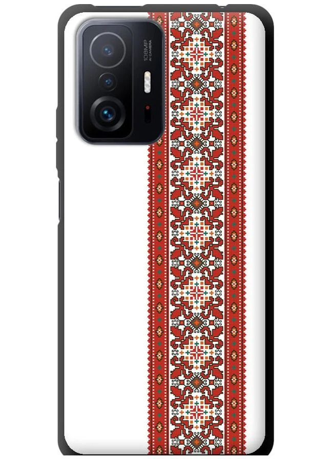TPU чорний чохол 'Вишиванка 19' для Endorphone Xiaomi 11T Pro (269347717)
