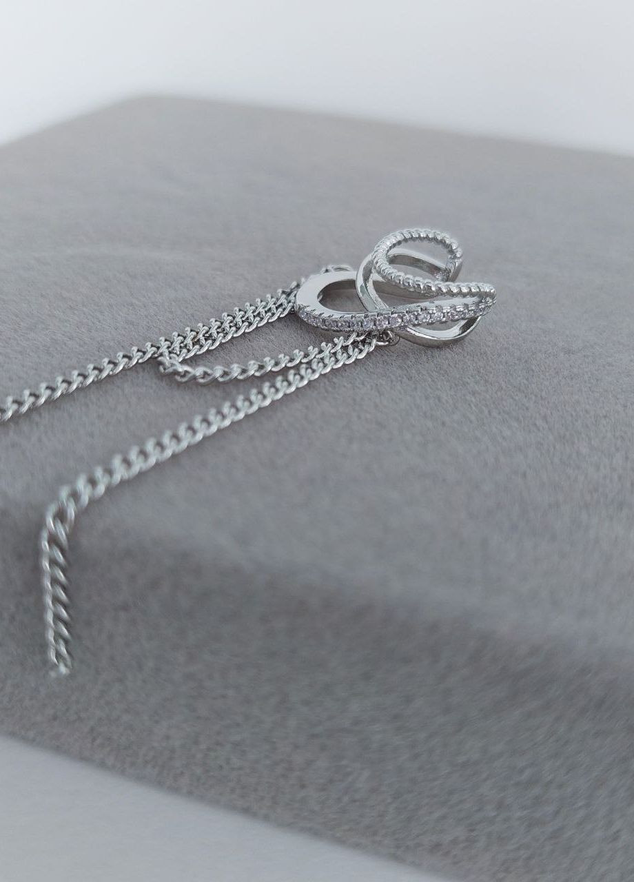 Кафа сережка на вухо без проколу (1 шт) MK1264 срібний DeKolie (262087509)