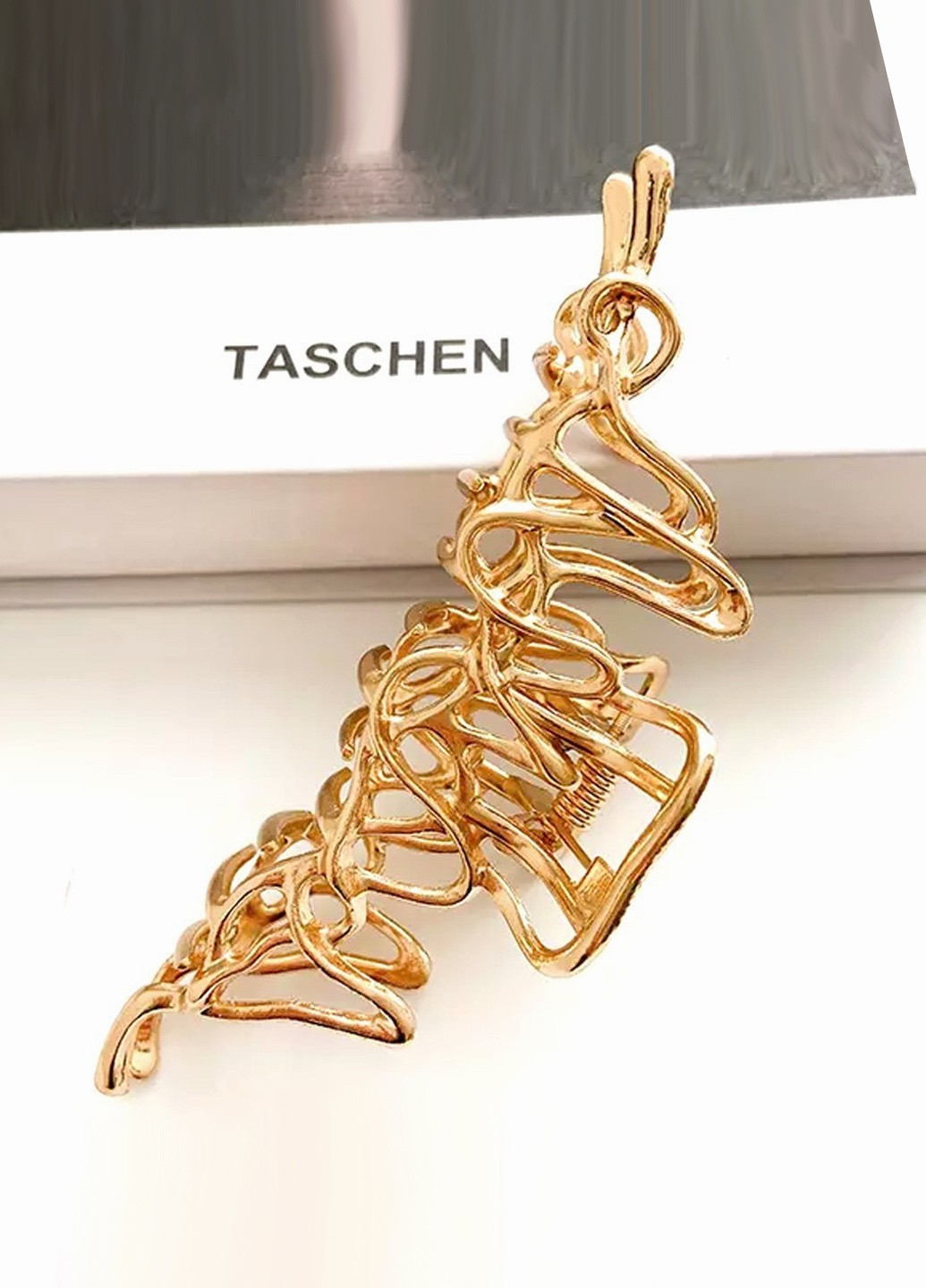 Заколка краб для волосся "Настрій", золотиста Анна Ясеницька (258349949)