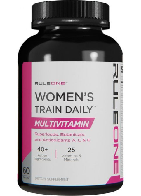 Мультивітаміни для жінок Rule 1 Women's Train Daily Multivitamin 60tabl Rule One (260477679)
