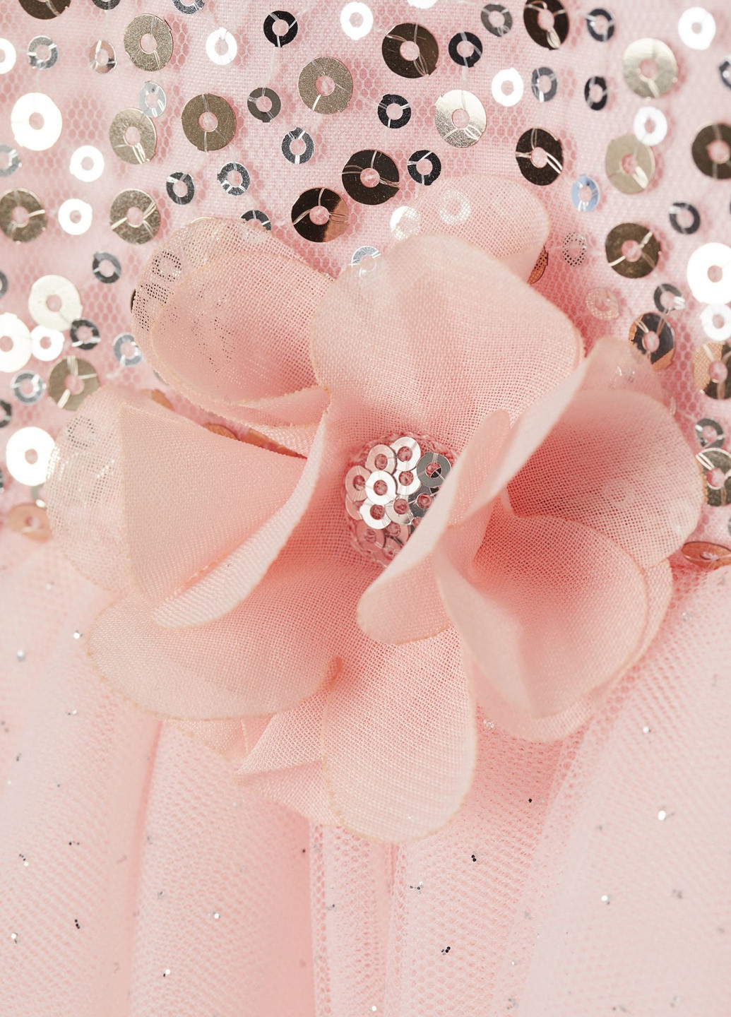 Розовое нарядное платье для девочки 134 размер розовое 0859294001 H&M (259474960)