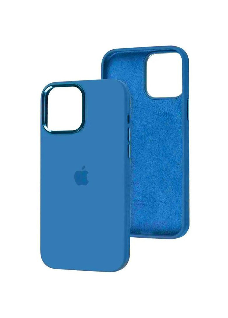 Чохол Silicone Case з металевими кнопками на Apple iPhone 14 Pro (6.1") Epik (261324554)