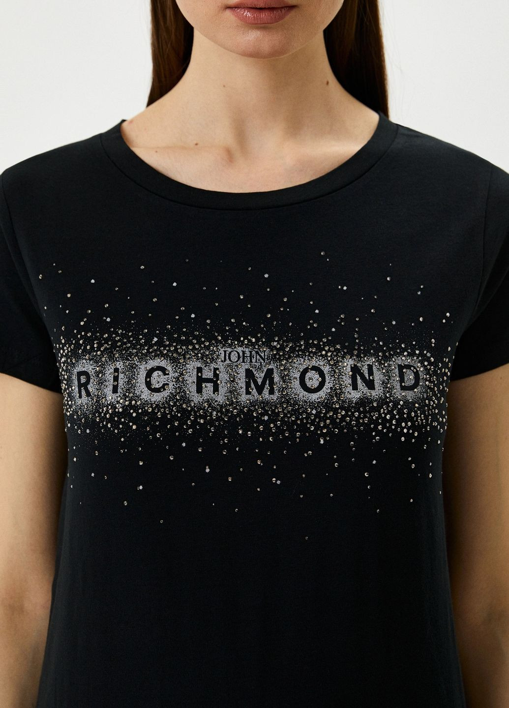 Чорна футболка John Richmond