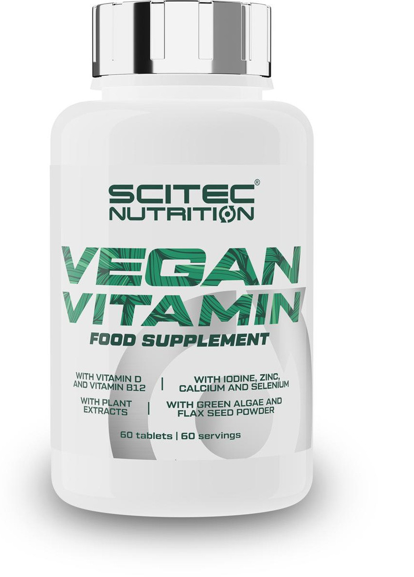 Комплекс витаминов для вегетарианцев Vegan Vitamin 60 caps Scitec Nutrition (259787290)