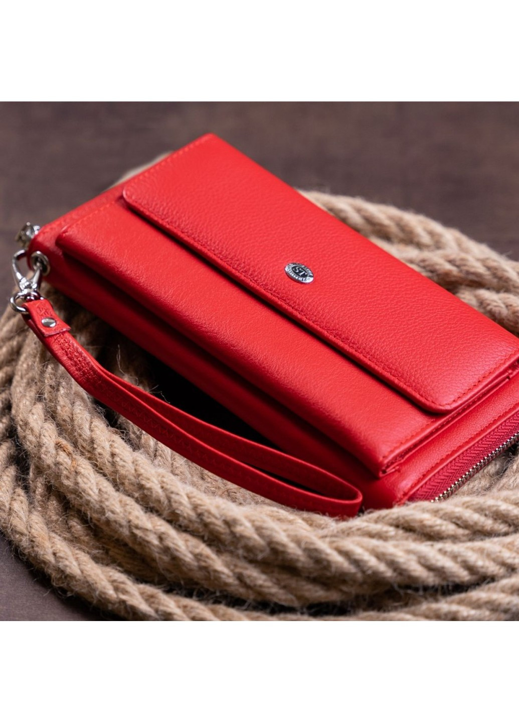 Кошелек из натуральной кожи ST Leather 19366 Красный ST Leather Accessories (262453788)