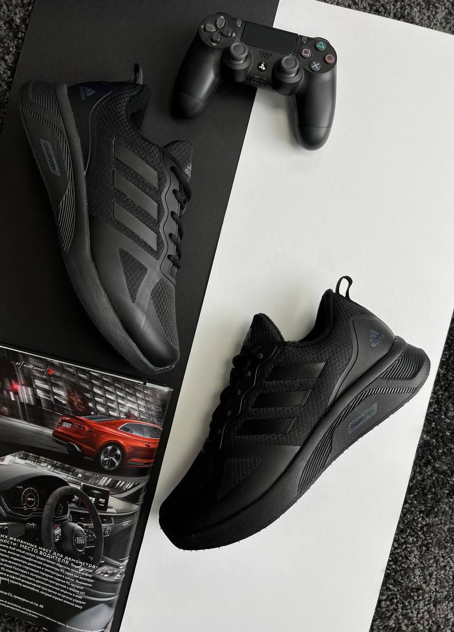 Adidas cloudfoam full black online