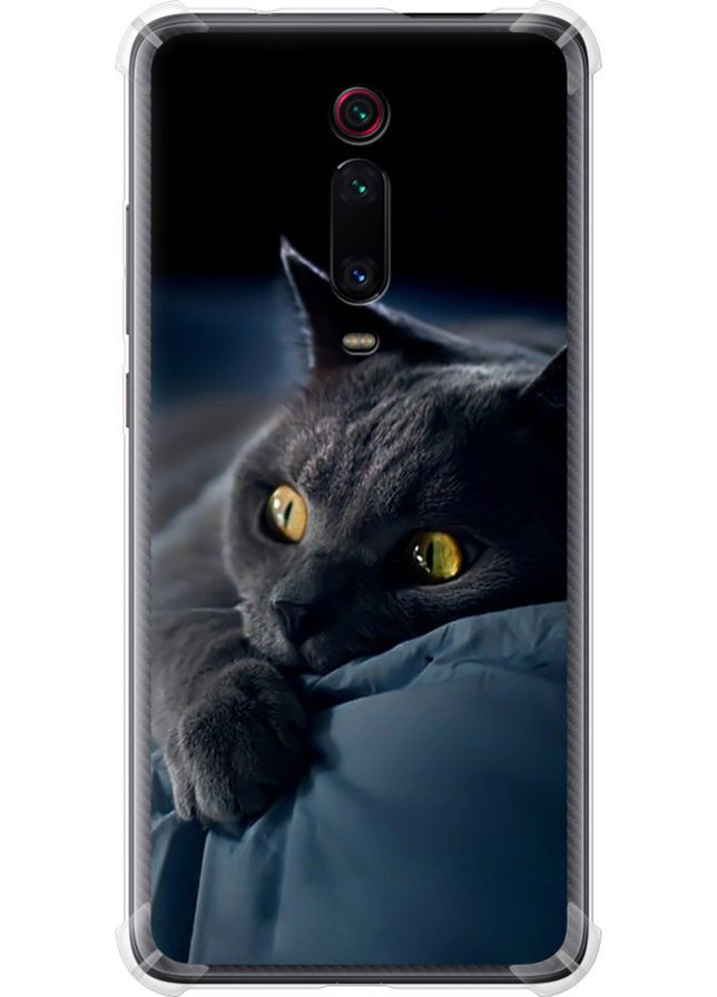 Силикон с усиленными углами чехол 'Дымчатый кот' для Endorphone xiaomi mi 9t (265227429)