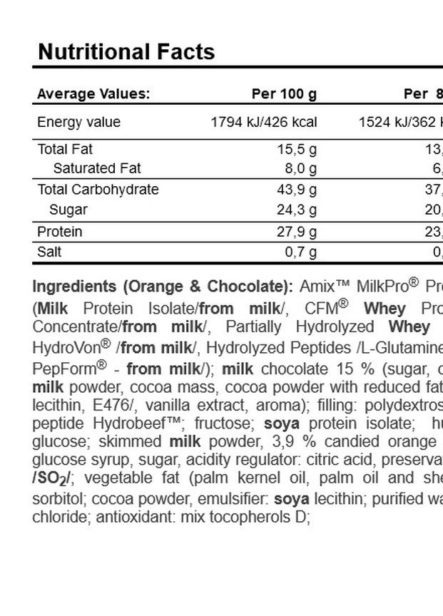Exclusive Protein Bar 85 g Orange Chocolate Amix Nutrition (258886087)