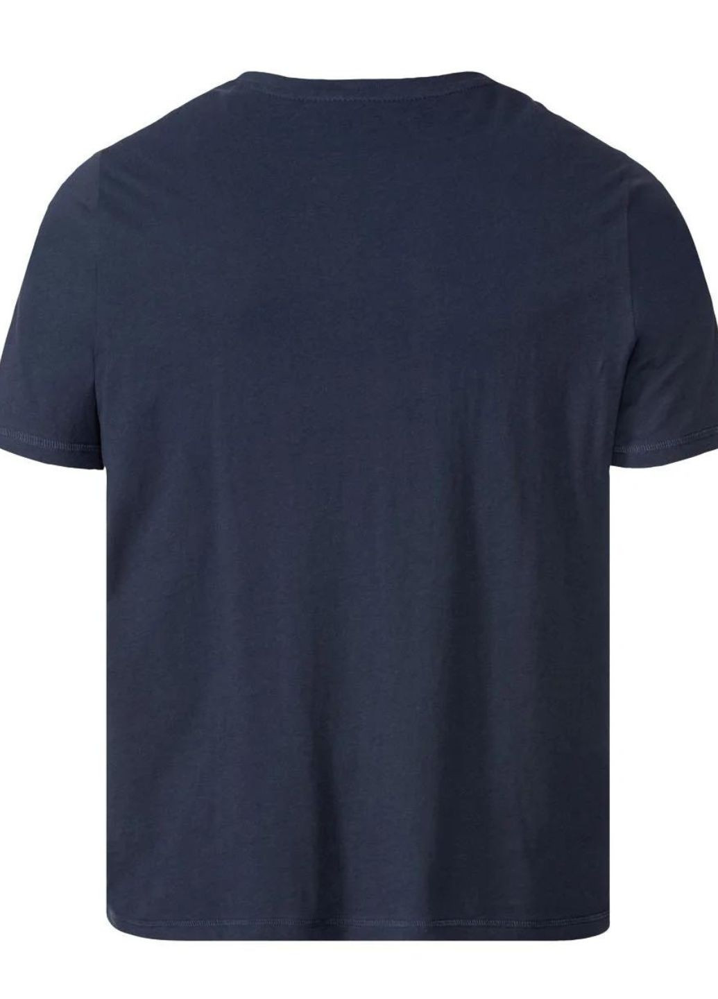 Темно-синяя стильная мужская футболка с коротким рукавом Livergy