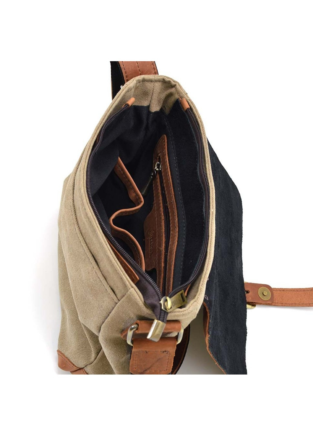 Чоловіча сумка через плече зі шкіри та тканини RBs-1309-4lx TARWA (275867136)