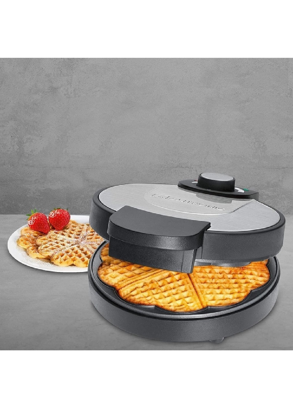 Вафельниця тостер гриль бутербродниця компактна портативна на 5 відділень 10x20.5x24.5 см 1000 Вт (475546-Prob) Unbranded (268658897)