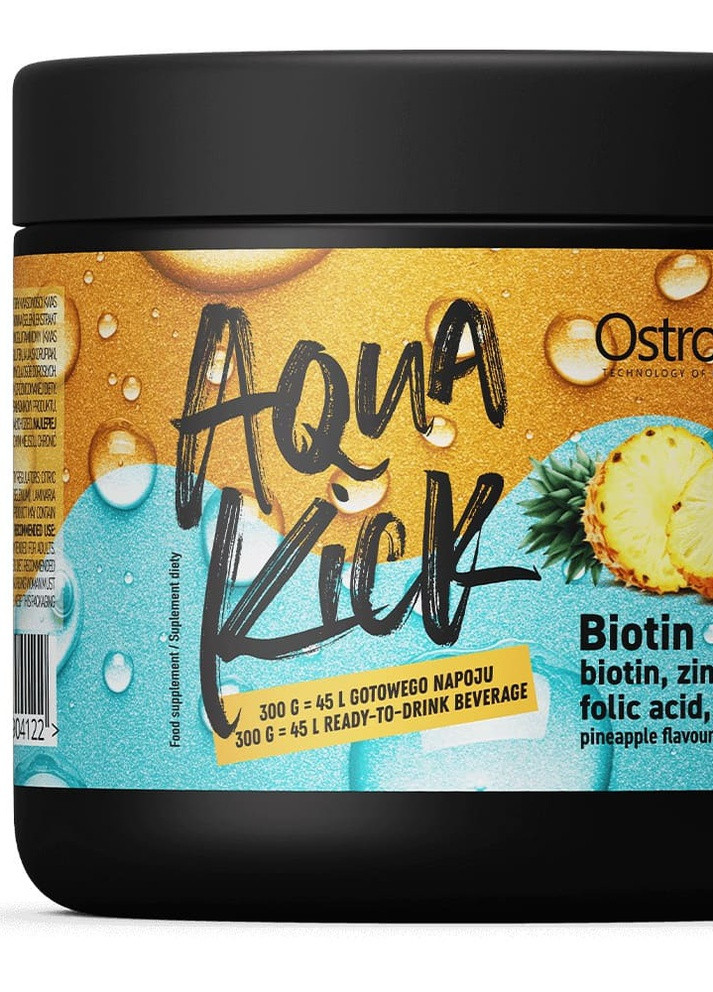 Aqua Kick Biotin 300 g /30 servings/ Pineapple Ostrovit (258499141)
