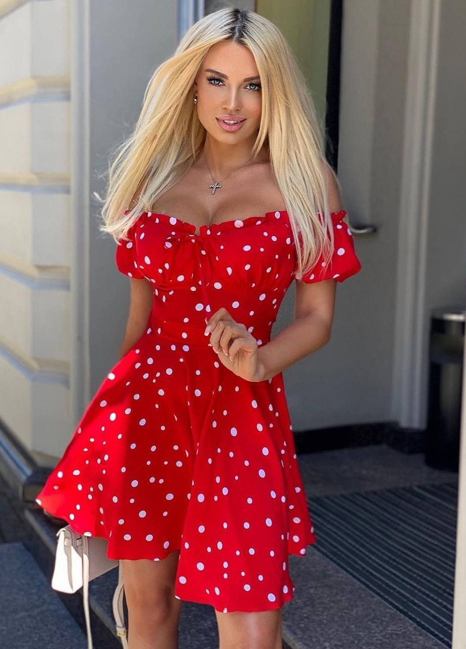 Красное повседневный платье летнее popluzhnaya