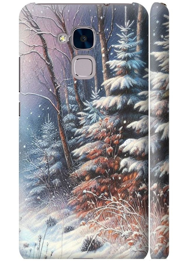 3D пластиковый матовый чехол 'Зимний пейзаж' для Endorphone Huawei GT3 (275463588)