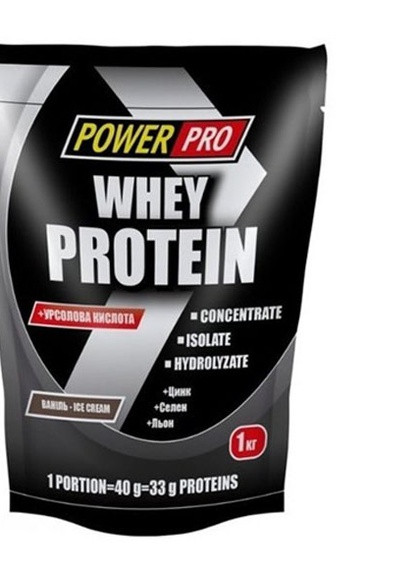 Whey Protein 1000 g /25 servings/ Ваниль Power Pro (256720608)