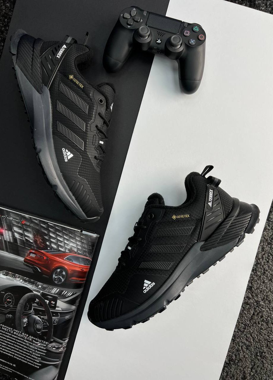Чорні Осінні кросівки чоловічі, вьетнам adidas Equipment Terrex Fleece Black Gray