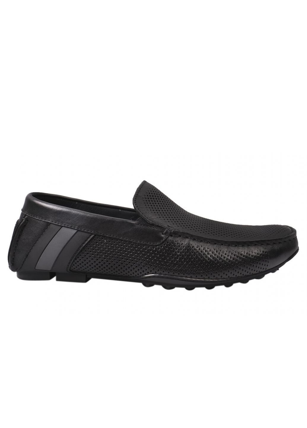 Туфлі чоловічі з натуральної шкіри, на низькому ходу, колір чорний, Anemone 167-21ltmp (257438253)