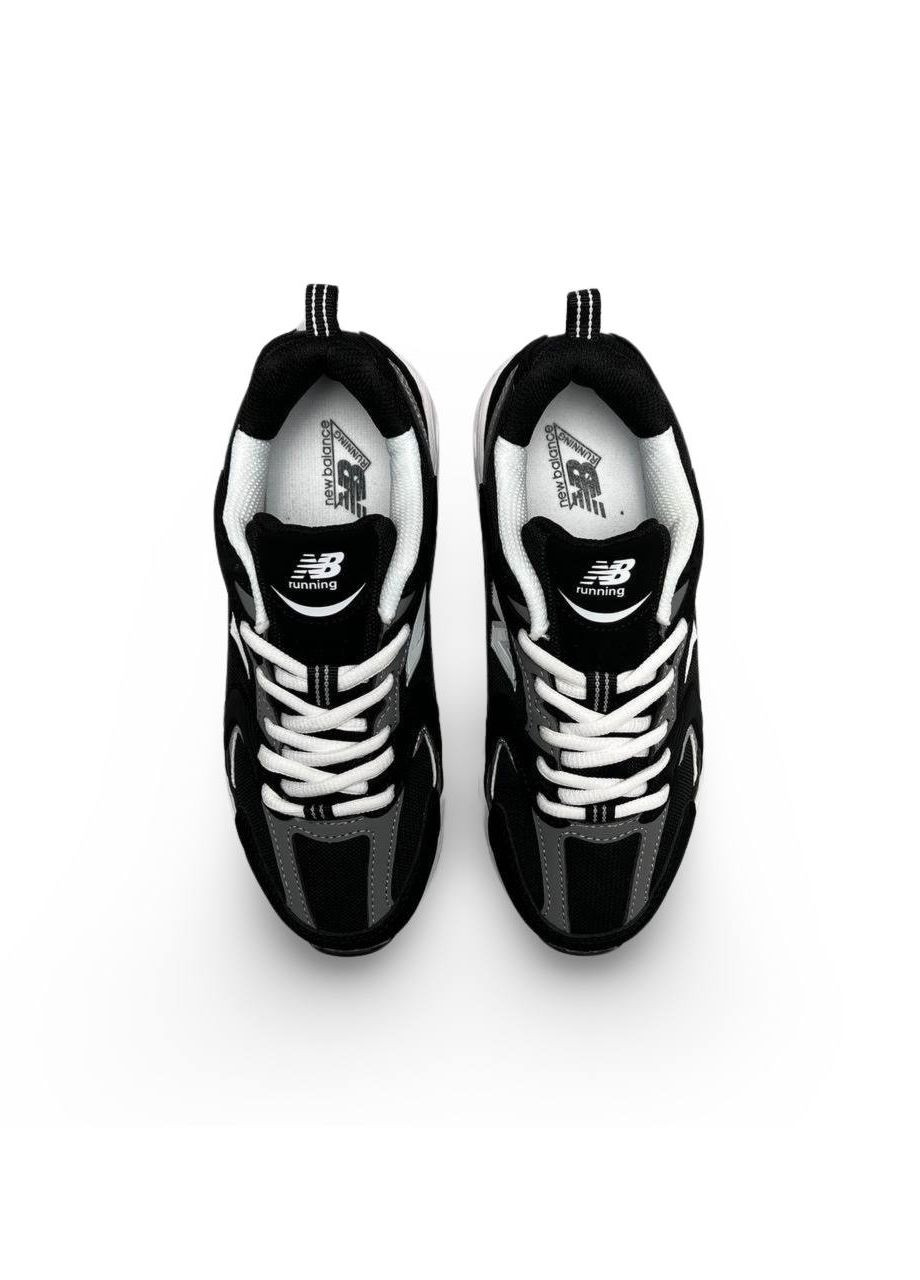 Чорні осінні кросівки жіночі, вьетнам New Balance 530 Black White Grey Premium