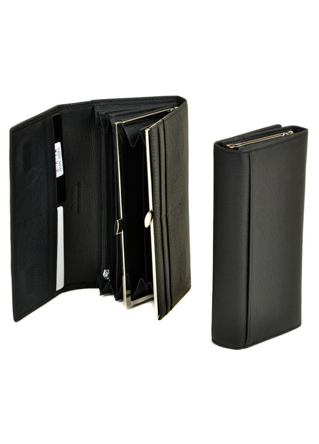 Кожаный кошелек Classik W1-V-2 black Dr. Bond (261551112)