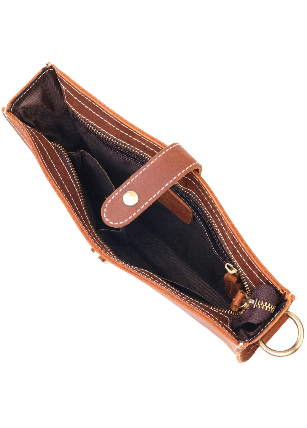Винтажная женская сумка из натуральной кожи 21301 Коричневая Vintage (258286251)