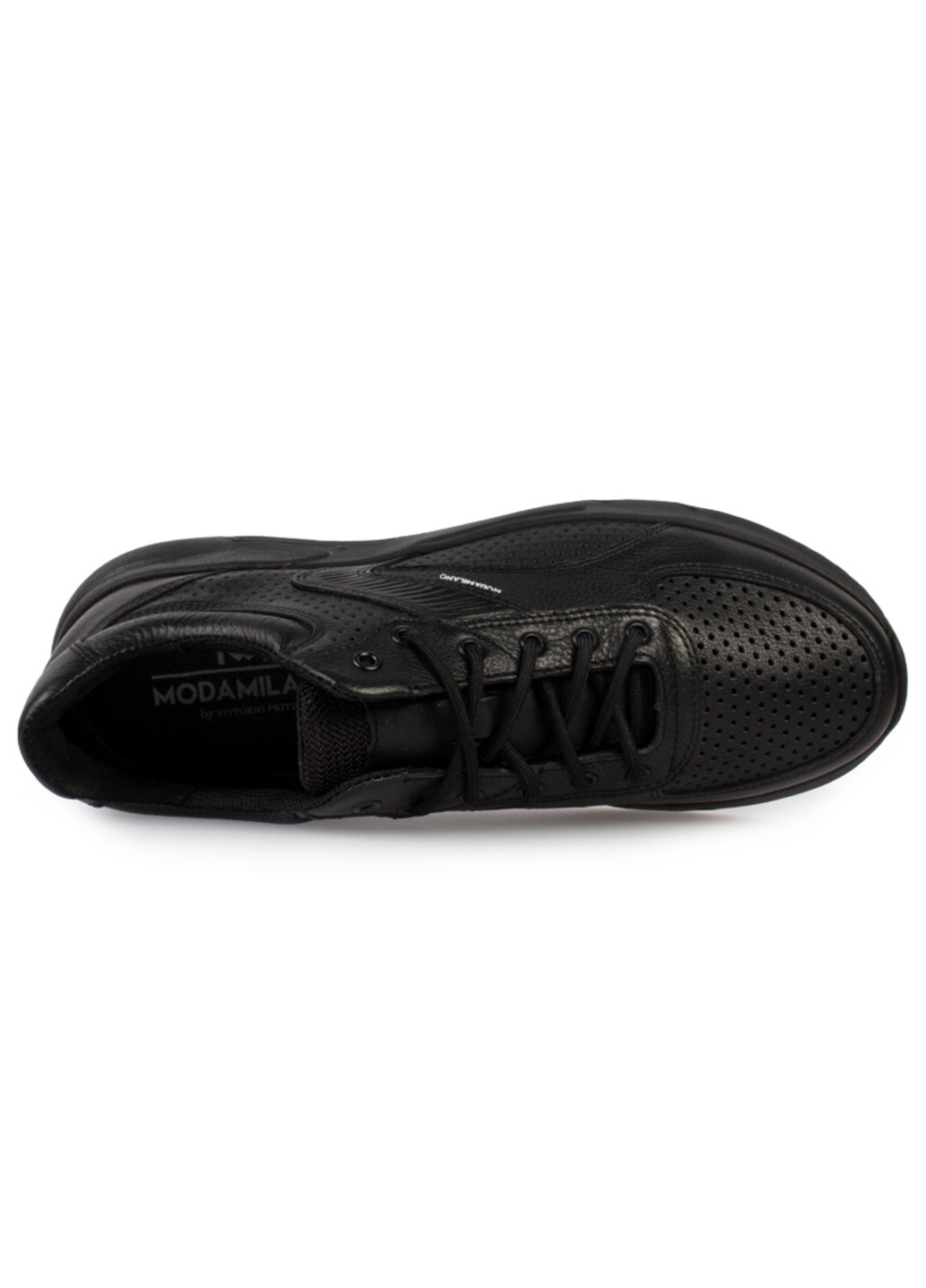 Черные демисезонные кроссовки мужские бренда 9200380_(1) ModaMilano