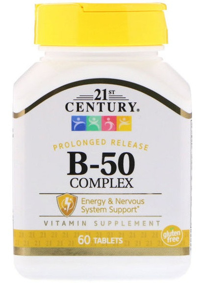 Vitamin B-50 Complex 60 Tabs 21st Century (256725609)