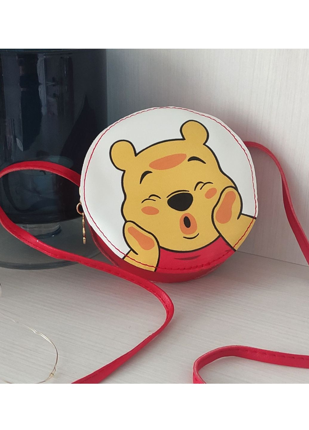 Дитяча маленька кругла сумка-таблетка Дісней Вінні Пух No Brand (259983324)