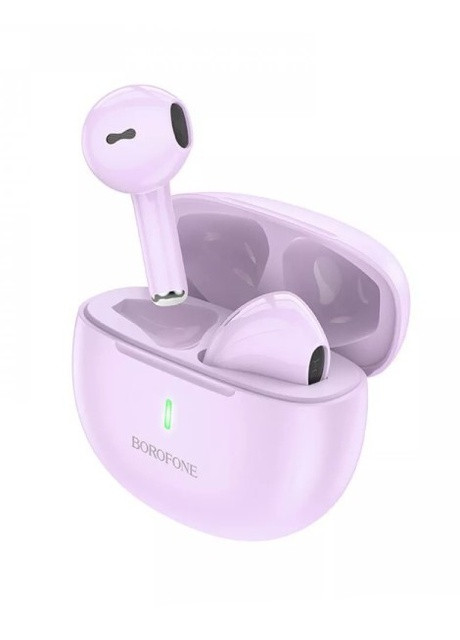Бездротові навушники Handsome (TWS, Bluetooth 5.3, LED індикатор, зарядний чохол) - Фіолетовий Borofone bw33 (259960204)
