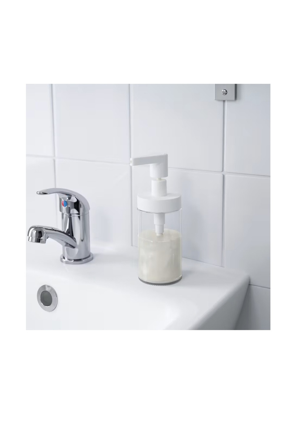 Дозатор для мыла, белый 200 мл IKEA tackan (258550100)