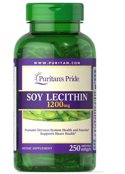 Puritan's Pride Soy Lecithin 1200 mg 250 Softgels Puritans Pride (256725787)