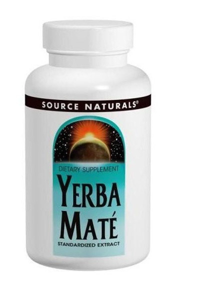 Yerba Mate 600 mg 90 Tabs Source Naturals (256724407)